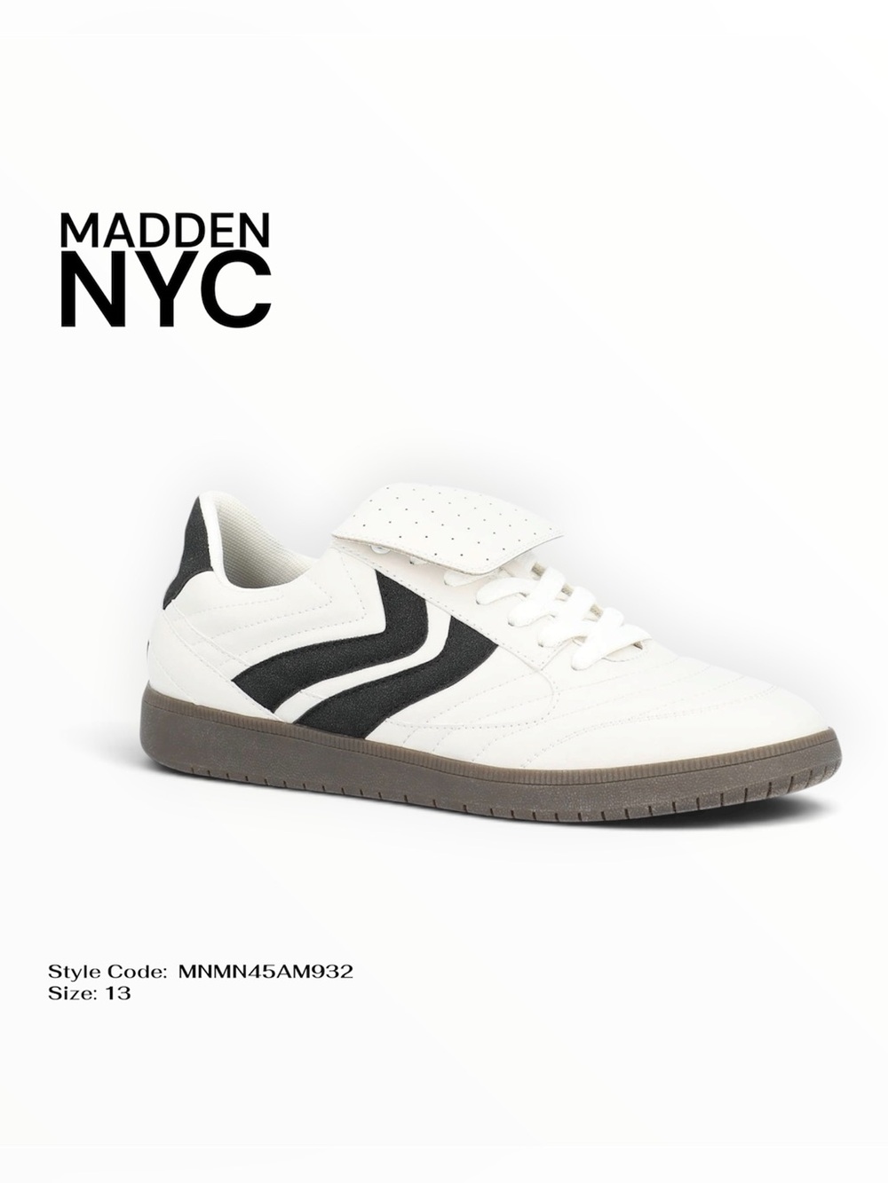 Madden NYC Men's Sport Casual Sneakers White Size 13M NIB Lace Up Casual